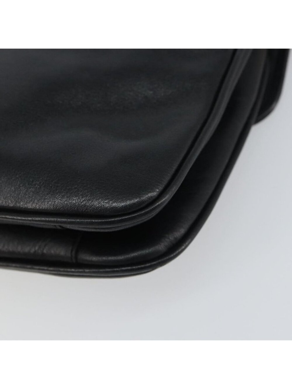 Authentic CELINE Chain Shoulder Bag Leather Black Gold - Picture 7 of 16